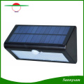 Luz de pared solar del jardín del sensor de movimiento del triángulo 4000mAh 36 LED